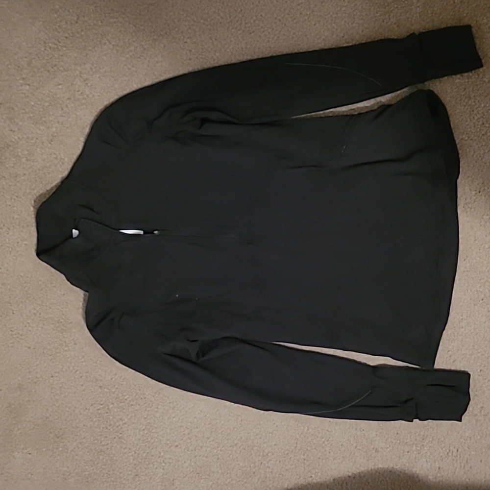 Lululemon 1/4 Zip, Size 8, Color- Black